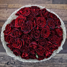 Load image into Gallery viewer, Burgundy Red Rose Hearts
